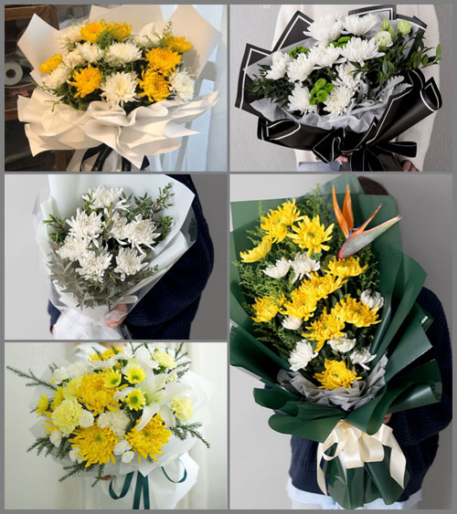 福建龙岩新罗区适中镇白事花束代送